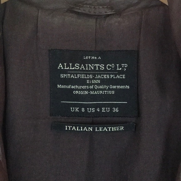 Rare ⚡️ ALL SAINTS MoTorcycle jacket. - Picture 4 of 6